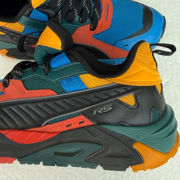 Size 7 - PUMA RS-TRCK CASUAL SHOES Future Blue/Black/Multicolor 391547-01 - Picture 9 of 11